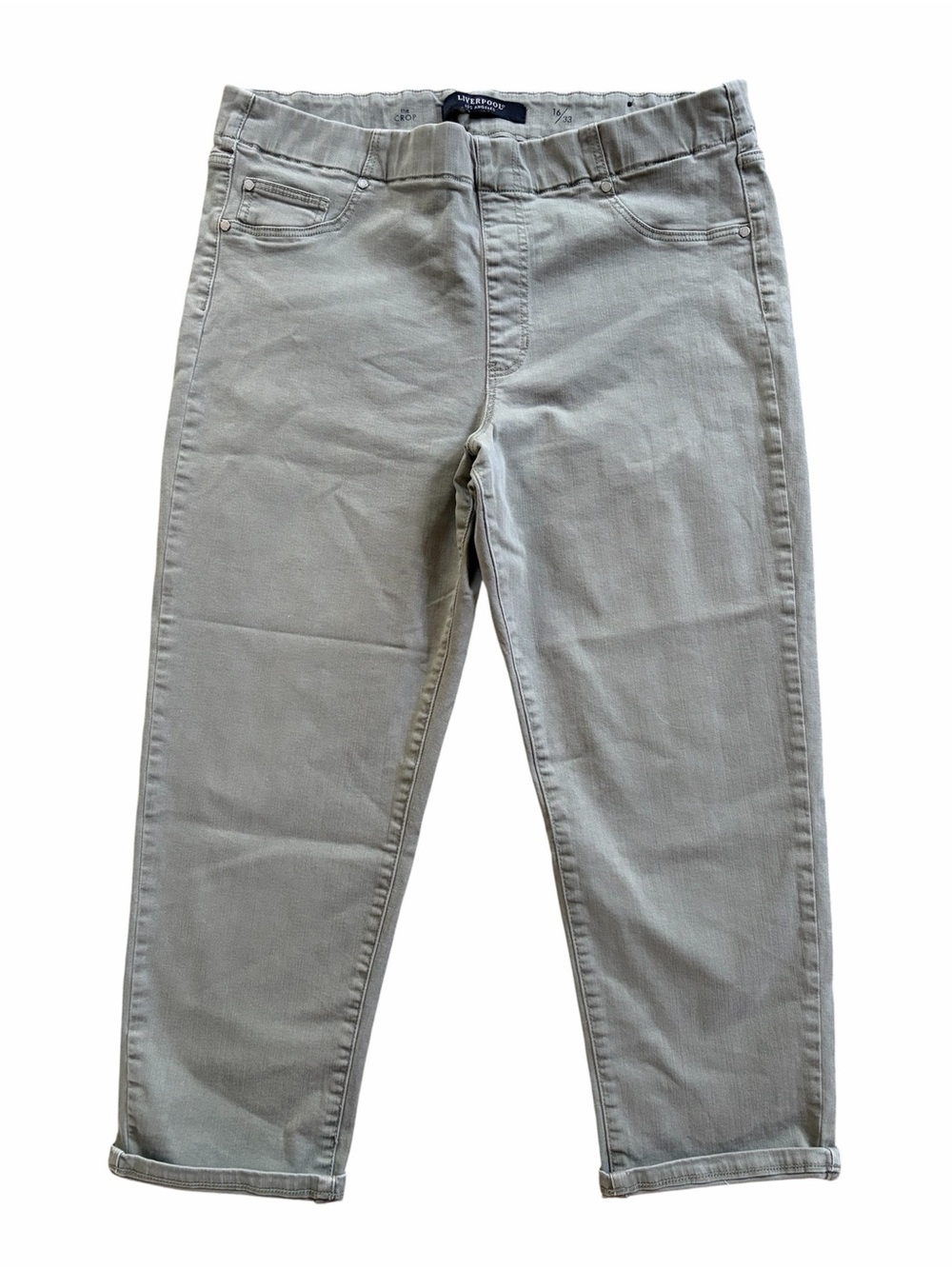 Liverpool | Olive Green Jegging Capris